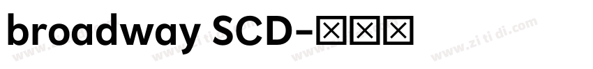 broadway SCD字体转换